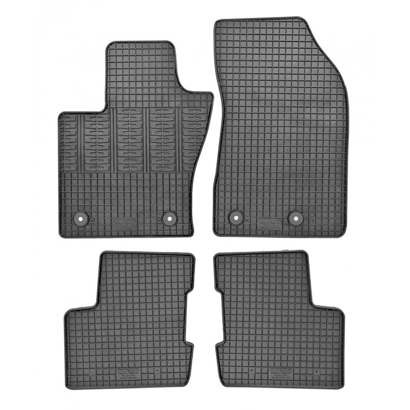 ΜΑΡΚΕ ΠΑΤΑΚΙΑ ΣΕ ΣΚΑΦΗ ΛΑΣΤΙΧΟ ΓΙΑ CITROEN JUMPY 2006-2016 / FIAT SCUDO 2006-2016 / PEUGEOT EXPERT 2006-2016 (2Η ΣΕΙΡΑ ΚΑΘΙΣΜΑΤΩΝ) ΣΕ ΜΑΥΡΟ ΧΡΩΜΑ ΧΩΡΙΣ ΚΟΥΜΠΩΜΑΤΑ CIK - 4 ΤΕΜ.