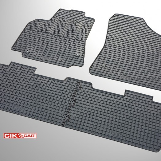 ΜΑΡΚΕ ΠΑΤΑΚΙΑ ΣΕ ΣΚΑΦΗ ΛΑΣΤΙΧΟ ΓΙΑ CITROEN BERLINGO 5ΘΕΣΙΟ / PEUGEOT PARTNER 5ΘΕΣΙΟ 2008-2015 / 2015-2018 ΣΕ ΜΑΥΡΟ ΧΡΩΜΑ ΜΕ ΚΟΥΜΠΩΜΑΤΑ CIK - 4 ΤΕΜ.