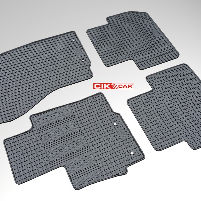ΜΑΡΚΕ ΠΑΤΑΚΙΑ ΣΕ ΣΚΑΦΗ ΛΑΣΤΙΧΟ ΓΙΑ CITROEN C4 AIRCROSS 2010-2017 / PEUGEOT 4008 2012-2016 / MITSUBISHI ASX 2010-2012 ΣΕ ΜΑΥΡΟ ΧΡΩΜΑ ΜΕ ΚΟΥΜΠΩΜΑΤΑ CIK - 4 ΤΕΜ.