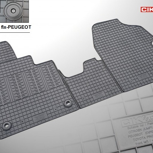 ΜΑΡΚΕ ΠΑΤΑΚΙΑ ΣΕ ΣΚΑΦΗ ΛΑΣΤΙΧΟ ΓΙΑ CITROEN JUMPY 2016+ / PEUGEOT EXPERT 2016+ / TOYOTA PROACE 2016+ (2Η ΣΕΙΡΑ ΚΑΘΙΣΜΑΤΩΝ) ΣΕ ΜΑΥΡΟ ΧΡΩΜΑ ΧΩΡΙΣ ΚΟΥΜΠΩΜΑΤΑ CIK - 2 ΤΕΜ.