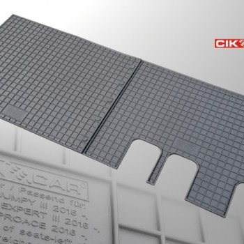 ΜΑΡΚΕ ΠΑΤΑΚΙΑ ΣΕ ΣΚΑΦΗ ΛΑΣΤΙΧΟ ΓΙΑ CITROEN JUMPY 2016+ / PEUGEOT EXPERT 2016+ / TOYOTA PROACE 2016+ (3Η ΣΕΙΡΑ ΚΑΘΙΣΜΑΤΩΝ) ΣΕ ΜΑΥΡΟ ΧΡΩΜΑ ΧΩΡΙΣ ΚΟΥΜΠΩΜΑΤΑ CIK - 2 ΤΕΜ.