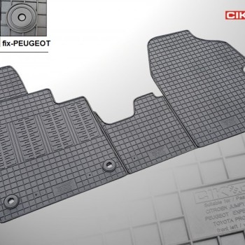 ΜΑΡΚΕ ΠΑΤΑΚΙΑ ΣΕ ΣΚΑΦΗ ΛΑΣΤΙΧΟ ΓΙΑ CITROEN JUMPY 2016+ / PEUGEOT EXPERT 2016+ / TOYOTA PROACE 2016+ (3Η ΣΕΙΡΑ ΚΑΘΙΣΜΑΤΩΝ) ΣΕ ΜΑΥΡΟ ΧΡΩΜΑ ΧΩΡΙΣ ΚΟΥΜΠΩΜΑΤΑ CIK - 2 ΤΕΜ.