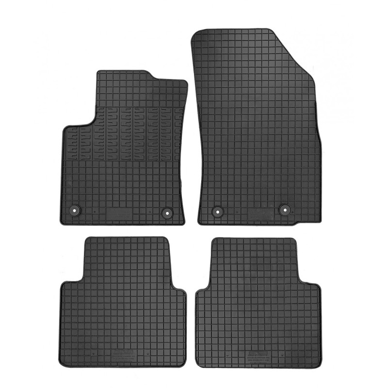 ΜΑΡΚΕ ΠΑΤΑΚΙΑ ΣΕ ΣΚΑΦΗ ΛΑΣΤΙΧΟ ΓΙΑ CITROEN C3 AIRCROSS 2017+ / OPEL CROSSLAND X 2017+ ΣΕ ΜΑΥΡΟ ΧΡΩΜΑ ΜΕ ΚΟΥΜΠΩΜΑΤΑ CIK - 4 ΤΕΜ.