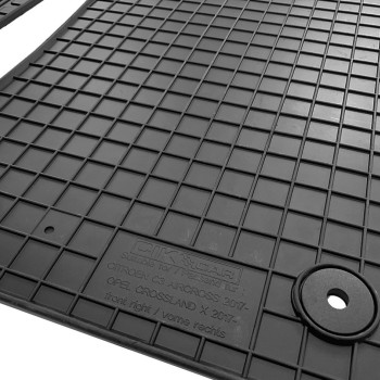 ΜΑΡΚΕ ΠΑΤΑΚΙΑ ΣΕ ΣΚΑΦΗ ΛΑΣΤΙΧΟ ΓΙΑ CITROEN C3 AIRCROSS 2017+ / OPEL CROSSLAND X 2017+ ΣΕ ΜΑΥΡΟ ΧΡΩΜΑ ΜΕ ΚΟΥΜΠΩΜΑΤΑ CIK - 4 ΤΕΜ.