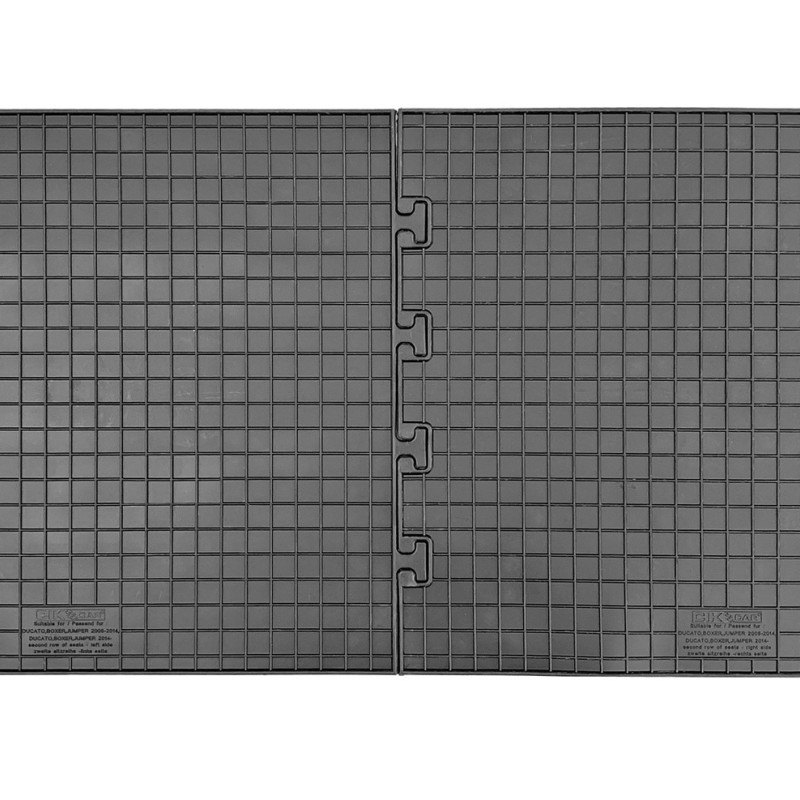 ΜΑΡΚΕ ΠΑΤΑΚΙΑ ΣΕ ΣΚΑΦΗ ΛΑΣΤΙΧΟ ΓΙΑ CITROEN JUMPER / FIAT DUCATO / PEUGEOT BOXER 2006+ (2Η ΣΕΙΡΑ ΚΑΘΙΣΜΑΤΩΝ) ΣΕ ΜΑΥΡΟ ΧΡΩΜΑ ΧΩΡΙΣ ΚΟΥΜΠΩΜΑΤΑ CIK - 2 ΤΕΜ.