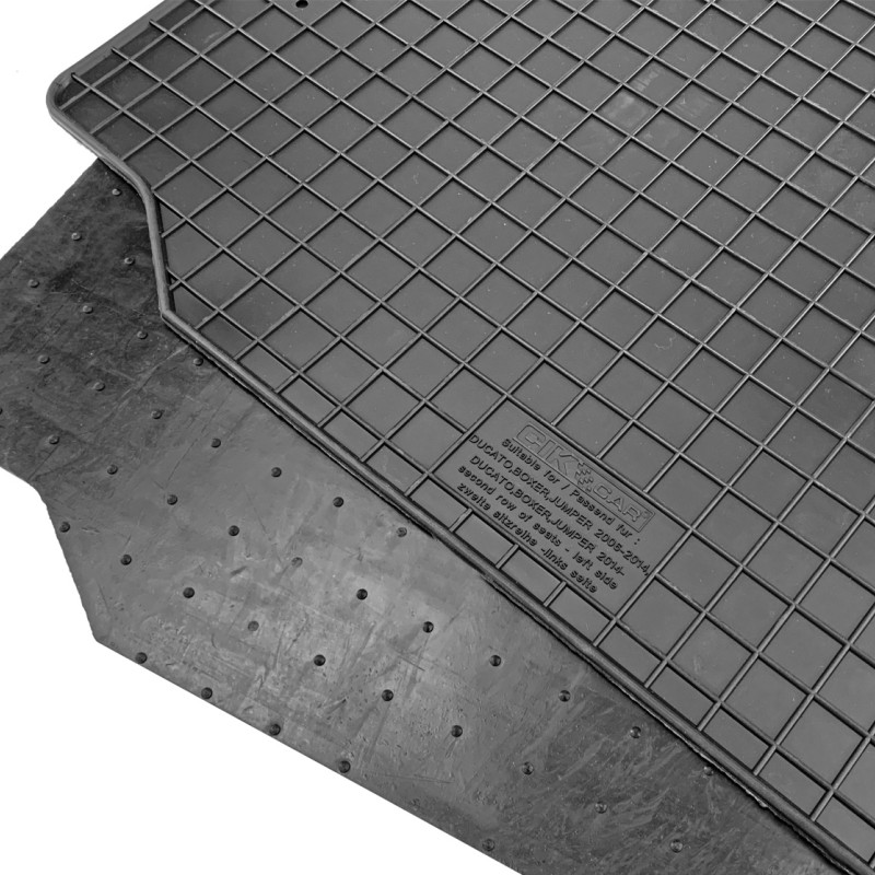 ΜΑΡΚΕ ΠΑΤΑΚΙΑ ΣΕ ΣΚΑΦΗ ΛΑΣΤΙΧΟ ΓΙΑ CITROEN JUMPER / FIAT DUCATO / PEUGEOT BOXER 2006+ (2Η ΣΕΙΡΑ ΚΑΘΙΣΜΑΤΩΝ) ΣΕ ΜΑΥΡΟ ΧΡΩΜΑ ΧΩΡΙΣ ΚΟΥΜΠΩΜΑΤΑ CIK - 2 ΤΕΜ.