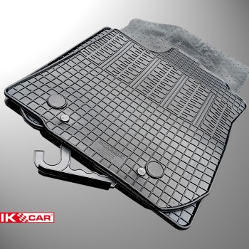 ΜΑΡΚΕ ΠΑΤΑΚΙΑ ΣΕ ΣΚΑΦΗ ΛΑΣΤΙΧΟ ΓΙΑ DACIA LOGAN 2012+ / DACIA SANDERO 2012-2020 / DACIA SANDERO STEPWAY 2012-2020 ΣΕ ΜΑΥΡΟ ΧΡΩΜΑ ΜΕ ΚΟΥΜΠΩΜΑΤΑ CIK - 4 ΤΕΜ.