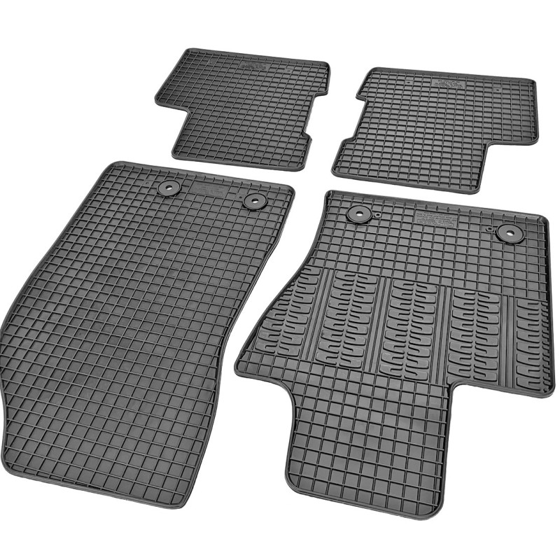 ΜΑΡΚΕ ΠΑΤΑΚΙΑ ΣΕ ΣΚΑΦΗ ΛΑΣΤΙΧΟ ΓΙΑ FIAT 500X 2014+ ΣΕ ΜΑΥΡΟ ΧΡΩΜΑ ΜΕ ΚΟΥΜΠΩΜΑΤΑ CIK - 4 ΤΕΜ.