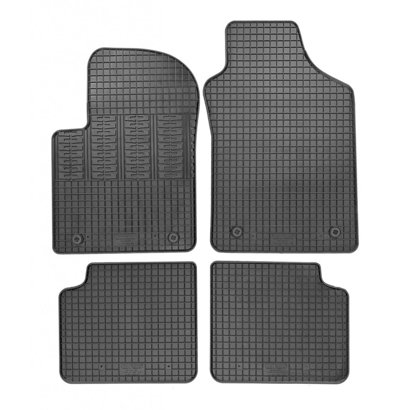 ΜΑΡΚΕ ΠΑΤΑΚΙΑ ΣΕ ΣΚΑΦΗ ΛΑΣΤΙΧΟ ΓΙΑ FIAT 500 2007-2016 ΣΕ ΜΑΥΡΟ ΧΡΩΜΑ ΜΕ ΚΟΥΜΠΩΜΑΤΑ CIK - 4 ΤΕΜ.