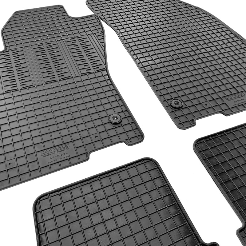 ΜΑΡΚΕ ΠΑΤΑΚΙΑ ΣΕ ΣΚΑΦΗ ΛΑΣΤΙΧΟ ΓΙΑ FIAT TIPO SEDAN 2015+ ΣΕ ΜΑΥΡΟ ΧΡΩΜΑ ΜΕ ΚΟΥΜΠΩΜΑΤΑ CIK - 4 ΤΕΜ.