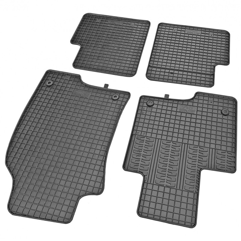 ΜΑΡΚΕ ΠΑΤΑΚΙΑ ΣΕ ΣΚΑΦΗ ΛΑΣΤΙΧΟ ΓΙΑ FIAT PANDA 2012-2020 / FIAT PANDA 4X4 2012-2020 ΣΕ ΜΑΥΡΟ ΧΡΩΜΑ ΜΕ ΚΟΥΜΠΩΜΑΤΑ CIK - 4 ΤΕΜ.