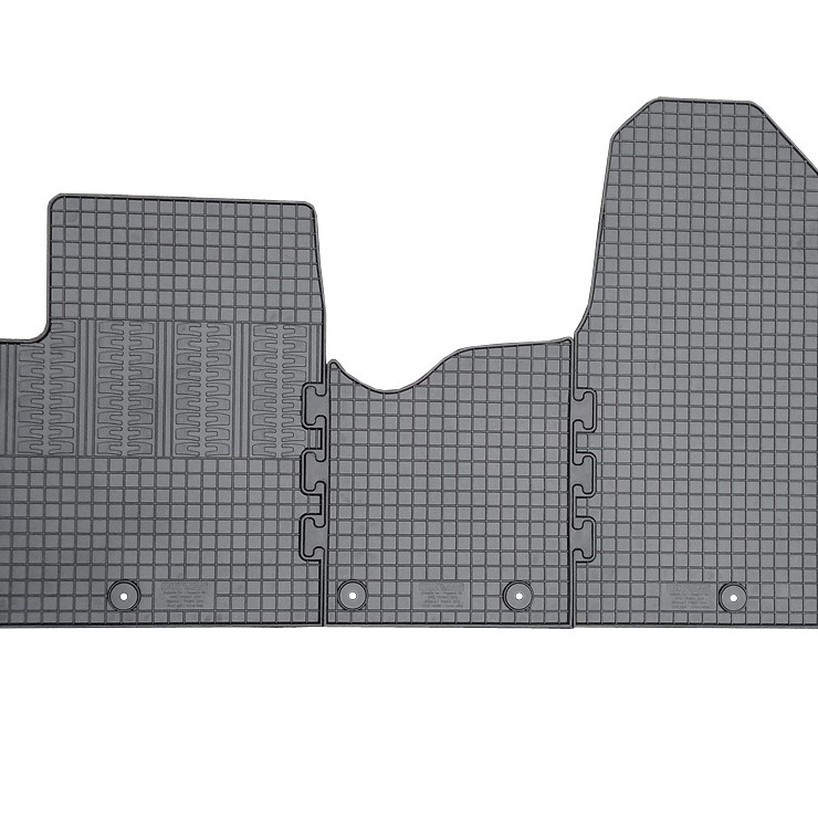 ΜΑΡΚΕ ΠΑΤΑΚΙΑ ΣΕ ΣΚΑΦΗ ΛΑΣΤΙΧΟ ΓΙΑ FIAT TALENTO 2ΘΕΣΙΟ 2016+ / OPEL VIVARO PERSONAL 2ΘΕΣΙΟ 2014+ ΣΕ ΜΑΥΡΟ ΧΡΩΜΑ ΜΕ ΚΟΥΜΠΩΜΑΤΑ CIK - 4 ΤΕΜ.