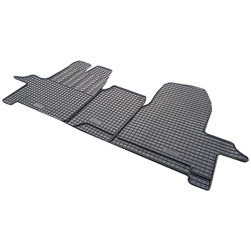 ΜΑΡΚΕ ΠΑΤΑΚΙΑ ΣΕ ΣΚΑΦΗ ΛΑΣΤΙΧΟ ΓΙΑ FORD TRANSIT 2/3ΘΕΣΙΟ 2014+ / TOURNEO CUSTOM 2/3ΘΕΣΙΟ 2012+ (1Η ΣΕΙΡΑ ΚΑΘΙΣΜΑΤΩΝ) ΣΕ ΜΑΥΡΟ ΧΡΩΜΑ ΧΩΡΙΣ ΚΟΥΜΠΩΜΑΤΑ CIK - 3 ΤΕΜ.