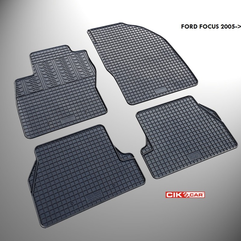 ΜΑΡΚΕ ΠΑΤΑΚΙΑ ΣΕ ΣΚΑΦΗ ΛΑΣΤΙΧΟ ΓΙΑ FORD FOCUS 2 2005-2011 ΣΕ ΜΑΥΡΟ ΧΡΩΜΑ ΧΩΡΙΣ ΚΟΥΜΠΩΜΑΤΑ CIK - 4 ΤΕΜ.