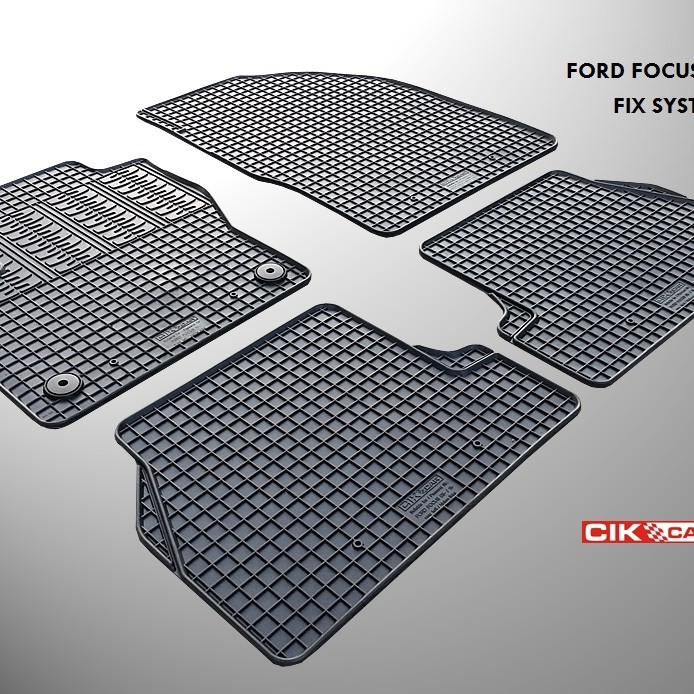 ΜΑΡΚΕ ΠΑΤΑΚΙΑ ΣΕ ΣΚΑΦΗ ΛΑΣΤΙΧΟ ΓΙΑ FORD FOCUS 2011-2015 ΣΕ ΜΑΥΡΟ ΧΡΩΜΑ ΜΕ ΚΟΥΜΠΩΜΑΤΑ CIK - 4 ΤΕΜ.