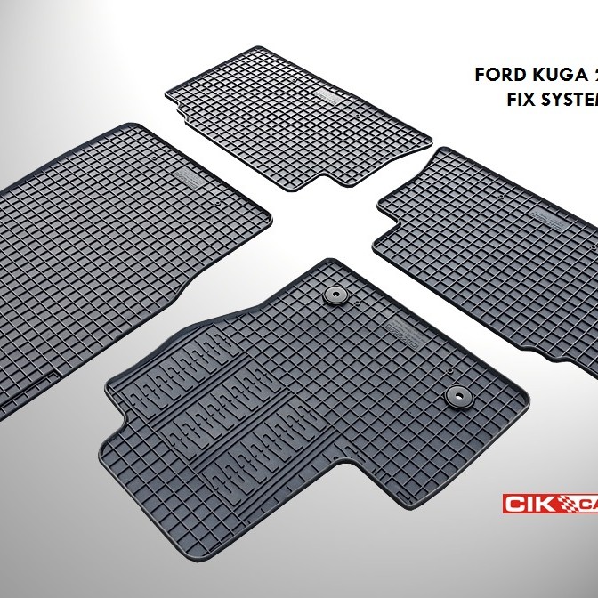 ΜΑΡΚΕ ΠΑΤΑΚΙΑ ΣΕ ΣΚΑΦΗ ΛΑΣΤΙΧΟ ΓΙΑ FORD KUGA 2013-2015 ΣΕ ΜΑΥΡΟ ΧΡΩΜΑ ΜΕ ΚΟΥΜΠΩΜΑΤΑ CIK - 4 ΤΕΜ.