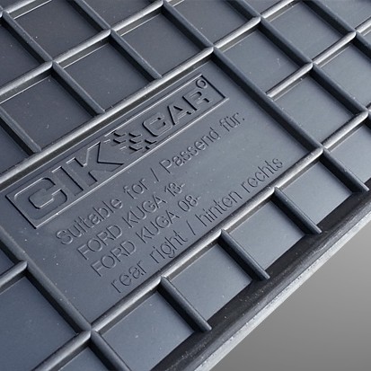 ΜΑΡΚΕ ΠΑΤΑΚΙΑ ΣΕ ΣΚΑΦΗ ΛΑΣΤΙΧΟ ΓΙΑ FORD KUGA 2013-2015 ΣΕ ΜΑΥΡΟ ΧΡΩΜΑ ΜΕ ΚΟΥΜΠΩΜΑΤΑ CIK - 4 ΤΕΜ.