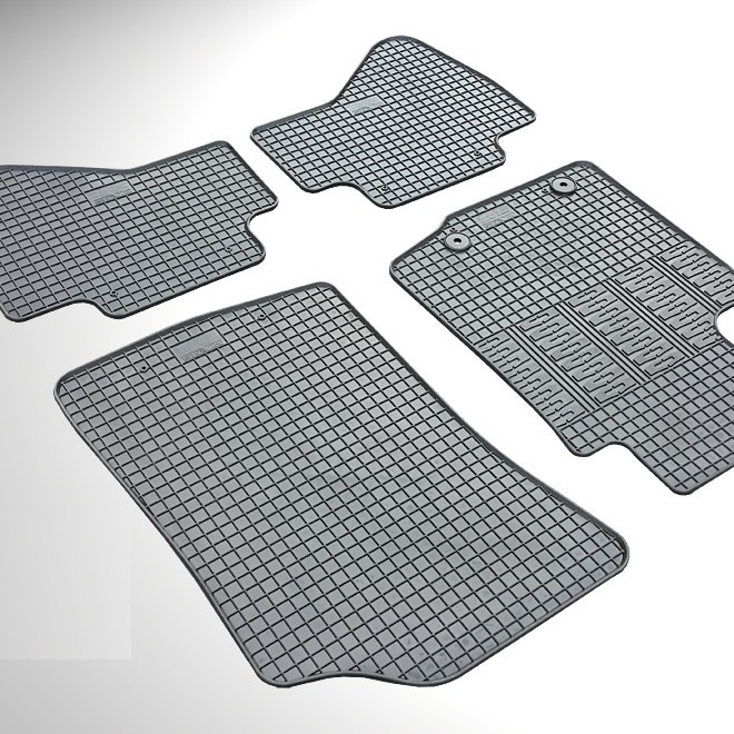 ΜΑΡΚΕ ΠΑΤΑΚΙΑ ΣΕ ΣΚΑΦΗ ΛΑΣΤΙΧΟ ΓΙΑ PEUGEOT 108 2014-2021 / CITROEN C1 2014-2021 ΣΕ ΜΑΥΡΟ ΧΡΩΜΑ ΜΕ ΚΟΥΜΠΩΜΑΤΑ CIK - 4 ΤΕΜ.