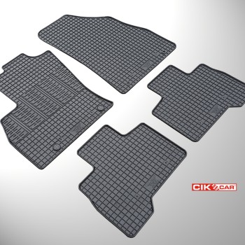 ΜΑΡΚΕ ΠΑΤΑΚΙΑ ΣΕ ΣΚΑΦΗ ΛΑΣΤΙΧΟ ΓΙΑ PEUGEOT BIPPER TEPEE / CITROEN NEMO MULTISPACE / FIAT QUBO 2008+ ΣΕ ΜΑΥΡΟ ΧΡΩΜΑ ΜΕ ΚΟΥΜΠΩΜΑΤΑ CIK - 4 ΤΕΜ.