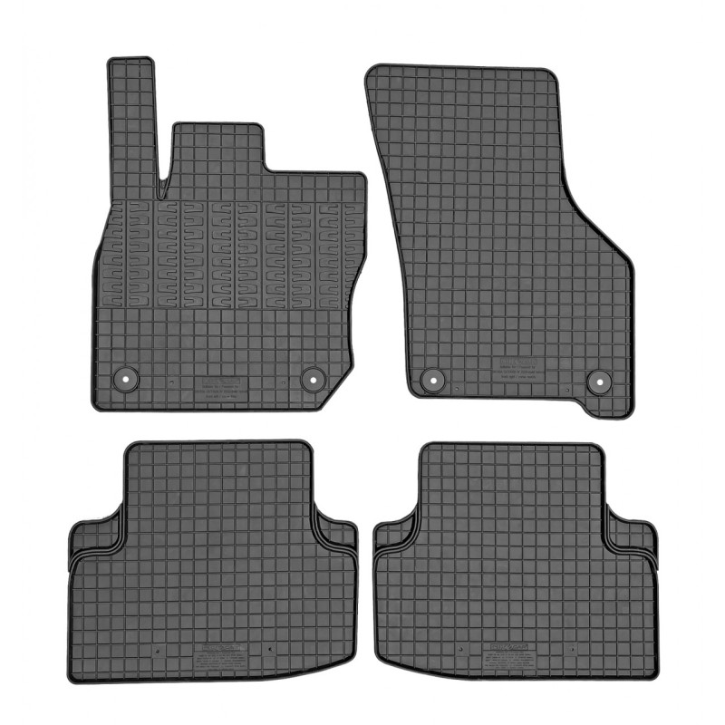 ΜΑΡΚΕ ΠΑΤΑΚΙΑ ΛΑΣΤΙΧΟ ΣΕ ΜΑΥΡΟ ΧΡΩΜΑ ΜΕ ΚΟΥΜΠΩΜΑΤΑ CIK ΓΙΑ SKODA OCTAVIA A8 2020+ E-TEC MILD HYBRID- 4 ΤΕΜ.