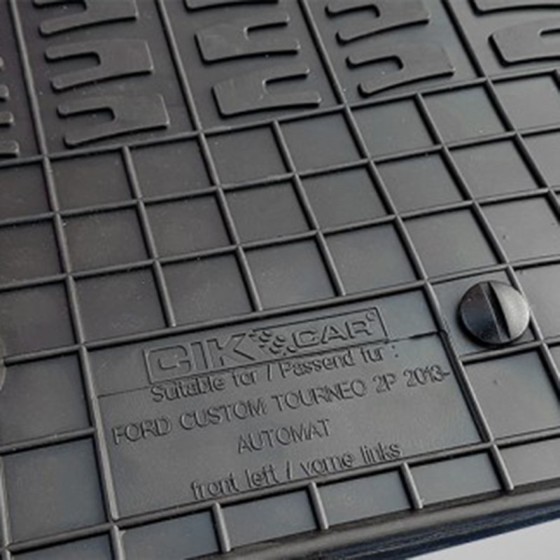 ΜΑΡΚΕ ΠΑΤΑΚΙΑ ΣΕ ΣΚΑΦΗ ΛΑΣΤΙΧΟ ΓΙΑ FORD CUSTOM TOURNEO 2ΘΕΣΙΟ 2018+ ΣΕ ΜΑΥΡΟ ΧΡΩΜΑ ΜΕ ΚΟΥΜΠΩΜΑΤΑ CIK - 2 ΤΕΜ.