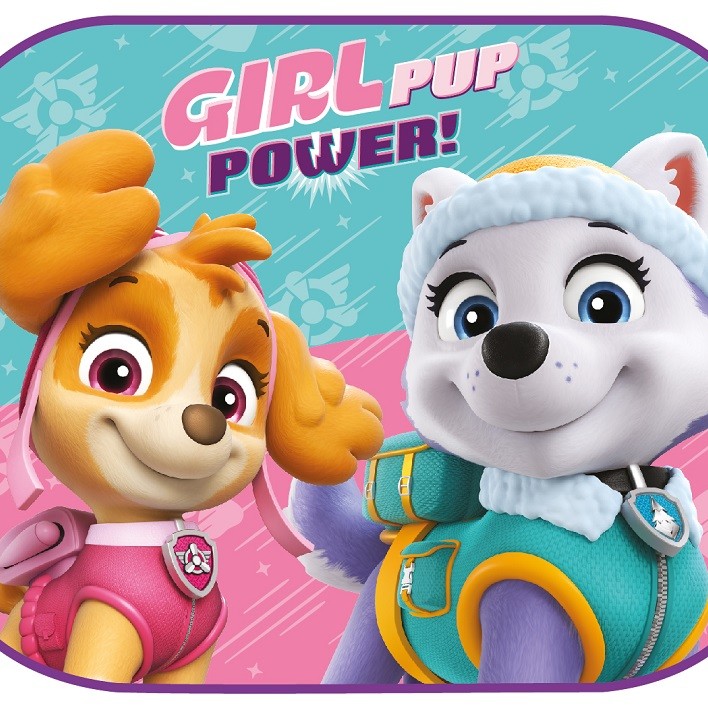 ΗΛΙΟΠΡΟΣΤΑΣΙΕΣ ΠΛΑΙΝΕΣ PAW PATROL GIRL ΜΕ ΒΕΝΤΟΥΖΑ (44x35cm)  ΑΜΙΟ - 2 ΤΕΜ.