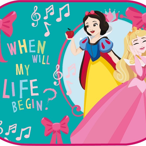 ΗΛΙΟΠΡΟΣΤΑΣΙΕΣ ΠΛΑΙΝΕΣ PRINCESS ΜΕ ΒΕΝΤΟΥΖΑ 44x35cm AMIO - 2 Τεμ.