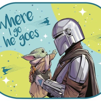 ΗΛΙΟΠΡΟΣΤΑΣΙΕΣ ΠΛΑΙΝΕΣ THE MANDALORIAN ΜΕ ΒΕΝΤΟΥΖΑ 2TEM (44x35cm) AMIO - 2 τεμ.