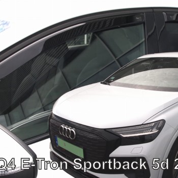 ΑΝΕΜΟΘΡΑΥΣΤΕΣ ΓΙΑ AUDI Q4 E-TRON SPORTBACK 5D 2021+  ΣΕΤ ΑΥΤΟΚΙΝΗΤΟΥ ΑΠΟ ΕΥΚΑΜΠΤΟ ΦΙΜΕ ΠΛΑΣΤΙΚΟ HEKO - 4 ΤΕΜ.