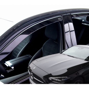 ΑΝΕΜΟΘΡΑΥΣΤΕΣ ΓΙΑ MERCEDES C-KLAS W206 4D 2021+ -  ΣΕΤ ΑΥΤΟΚΙΝΗΤΟΥ ΑΠΟ ΕΥΚΑΜΠΤΟ ΦΙΜΕ ΠΛΑΣΤΙΚΟ HEKO - 4 ΤΕΜ.