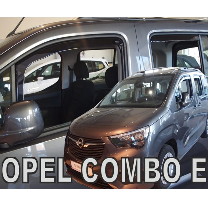 ΑΝΕΜΟΘΡΑΥΣΤΕΣ ΓΙΑ CITROEN BERLINGO III/PEUGEOT RIFTER/OPEL COMBO E 4D/5D LOV 2018+ ΣΕΤ ΑΥΤΟΚΙΝΗΤΟΥ ΑΠΟ ΕΥΚΑΜΠΤΟ ΦΙΜΕ ΠΛΑΣΤΙΚΟ HEKO - 4 ΤΕΜ.