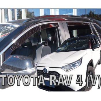 ΑΝΕΜΟΘΡΑΥΣΤΕΣ ΓΙΑ TOYOTA RAV4 V 5D 2019+ /  SUZUKI ACROSS 5D 2020+ ΣΕΤ ΑΥΤΟΚΙΝΗΤΟΥ ΑΠΟ ΕΥΚΑΜΠΤΟ ΦΙΜΕ ΠΛΑΣΤΙΚΟ HEKO - 4 ΤΕΜ.