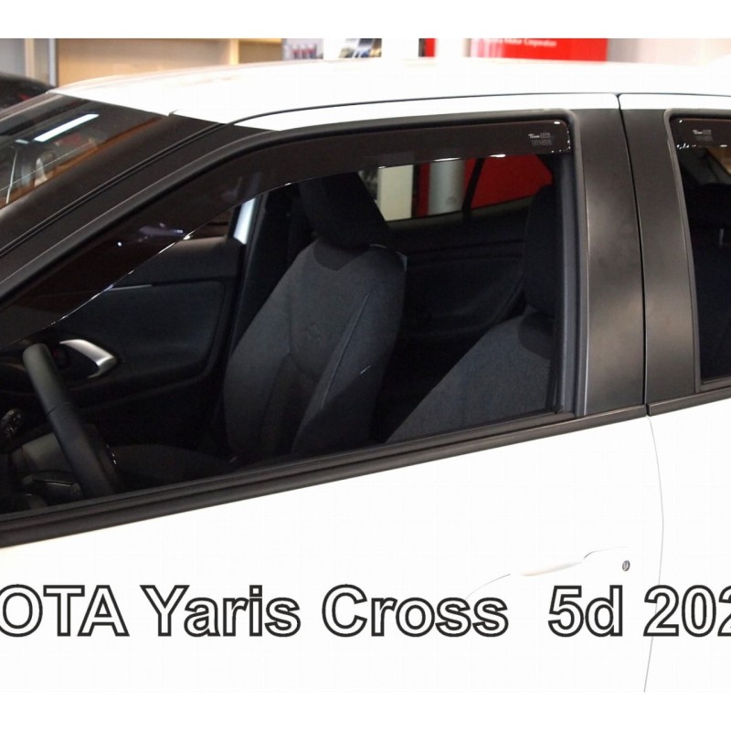 ΑΝΕΜΟΘΡΑΥΣΤΕΣ ΓΙΑ TOYOTA YARIS CROSS 5D 2021+  ΣΕΤ ΑΥΤΟΚΙΝΗΤΟΥ ΑΠΟ ΕΥΚΑΜΠΤΟ ΦΙΜΕ ΠΛΑΣΤΙΚΟ HEKO - 4 ΤΕΜ.