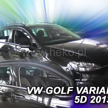 ΑΝΕΜΟΘΡΑΥΣΤΕΣ ΓΙΑ VW GOLF 7 VARIANT 5D 2013R->(+OT) ΣΕΤ ΑΥΤΟΚΙΝΗΤΟΥ ΑΠΟ ΕΥΚΑΜΠΤΟ ΦΙΜΕ ΠΛΑΣΤΙΚΟ HEKO - 4 ΤΕΜ.