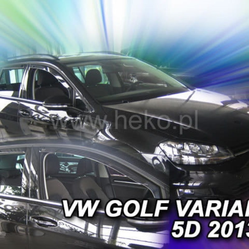 ΑΝΕΜΟΘΡΑΥΣΤΕΣ ΓΙΑ VW GOLF 7 VARIANT 5D 2013R->(+OT) ΣΕΤ ΑΥΤΟΚΙΝΗΤΟΥ ΑΠΟ ΕΥΚΑΜΠΤΟ ΦΙΜΕ ΠΛΑΣΤΙΚΟ HEKO - 4 ΤΕΜ.