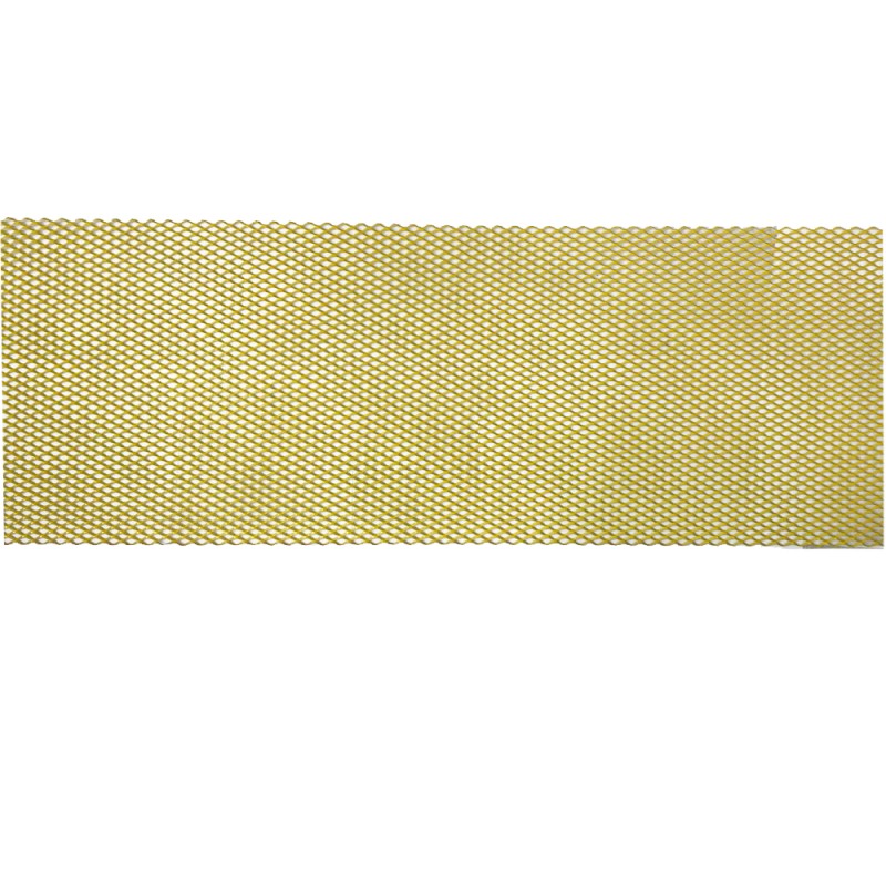 ΣΙΤΑ ΑΛΟΥΜΙΝΙΟΥ ΚΙΤΡΙΝΗ 125x30cm ΤΡΥΠΑ 1,1x0,6cm ΠΑΧΟΣ 0,2cm​ - 1 ΤΕΜ.