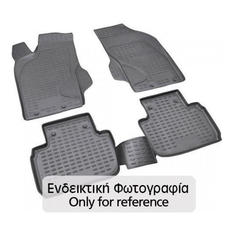 HONDA CIVIC 4D 2023> ΠΑΤ.ΜΑΡΚ.ΛΑΣΤΙΧΟ ΣΚΑΦΑΚΙΑ (ΜΑΥΡΟ) 4ΤΕΜ