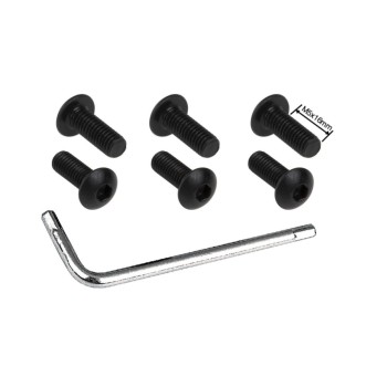 ΒΙΔΕΣ ΤΙΜΟΝΙΟΥ ΜΕ ΚΛΕΙΔΙ ΓΙΑ ΚΩΝΟΥΣ (ΜΑΥΡΕΣ) M5 x 16mm ​​ SIMONI RACING - 6 TEM.