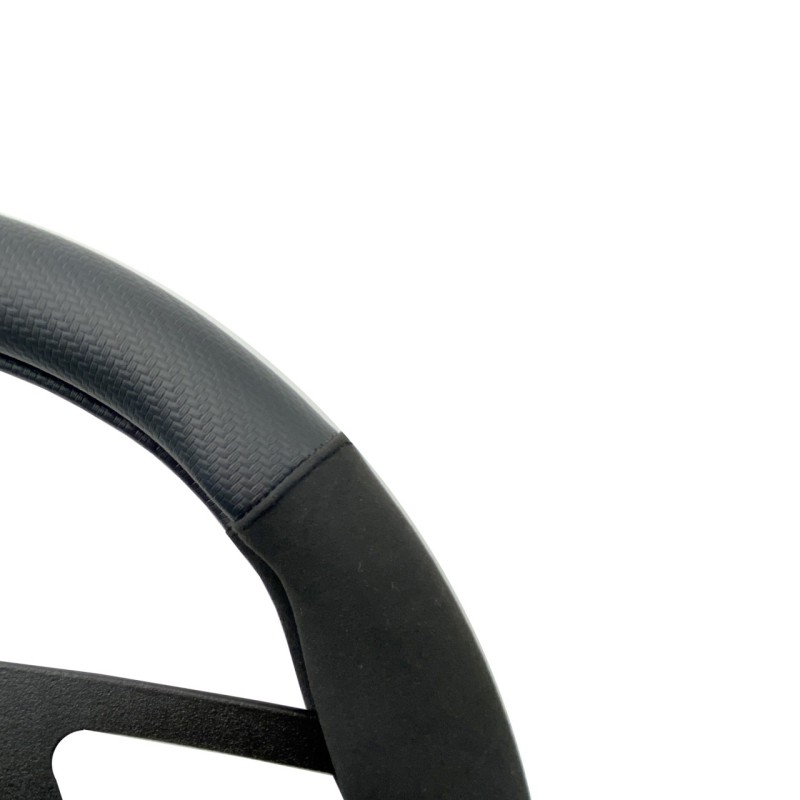 ΚΑΛΥΜΜΑ ΤΙΜΟΝΙΟΥ SPORTY CARBON LOOK ΜΑΥΡΟ/KITΡINO ΟΙΚΟΛΟΓΙΚΟ ΔΕΡΜΑ 37-39cm SIMONI RACING  - 1 τεμ.