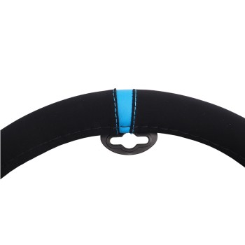 ΚΑΛΥΜΜΑ ΤΙΜΟΝΙΟΥ CARRERA LOOK BLUE ΜΑΥΡΟ ΜΕ ΜΠΛΕ ΡΙΓΑ ΜΙΚΡΟΦΙΜΠΡΑ 37-39cm SIMONI RACING  - 1 τεμ.