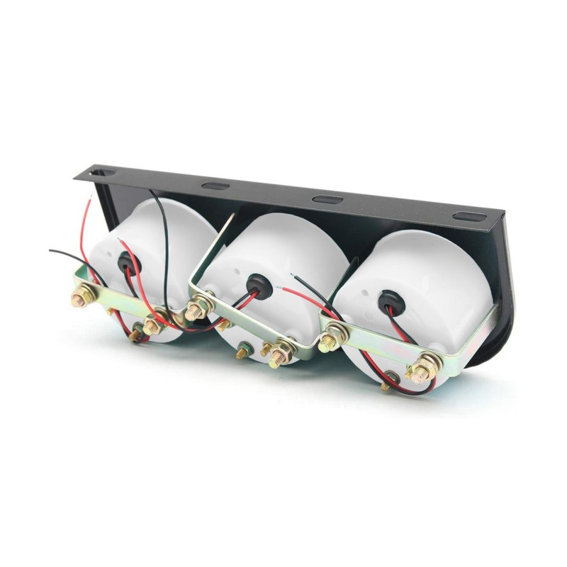 ΒΑΣΗ/ΘΗΚΗ 3 ΟΡΓΑΝΩΝ 52mm ΓΙΑ ΤΗΝ ΘΕΣΗ RADIO-CD 1DIN ΜΗΚΟΥΣ 189mm ΣΕ ΜΑΥΡΟ ΧΡΩΜΑ SIMONI RACING  - 1 τεμ.