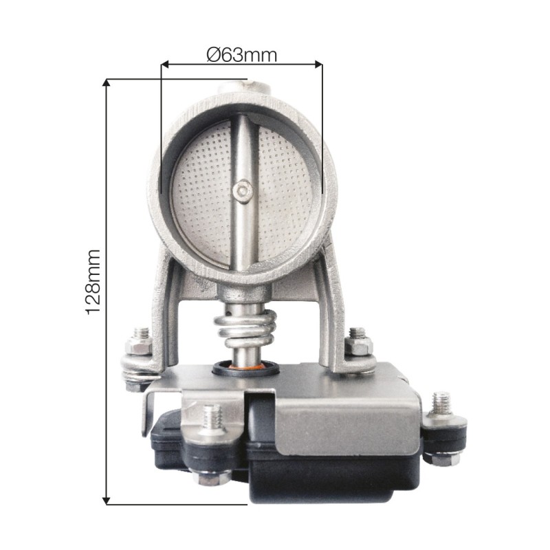 ΚΛΑΠΕΤΟ ΕΞΑΤΜΙΣΗΣ VALVE 8 ΔΙΑΜΕΤΡΟΥ 63mm ΜΕ ΔΙΑΚΟΠΤΗ SIMONI RACING