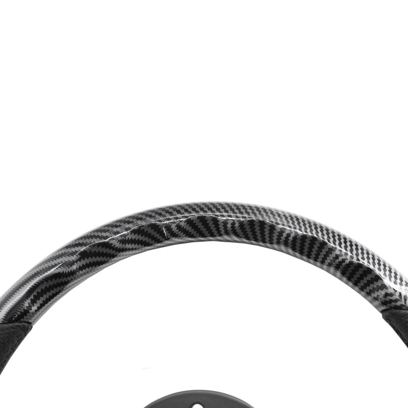 ΤΙΜΟΝΙ GIAU CARBON LOOK ΤΡΙΑΚΤΙΝΟ ΜΑΥΡΟ ΔΙΑΜΕΤΡΟΣ 350mm ΠΑΧΟΣ 70mm SIMONI RACING  - 1 τεμ.