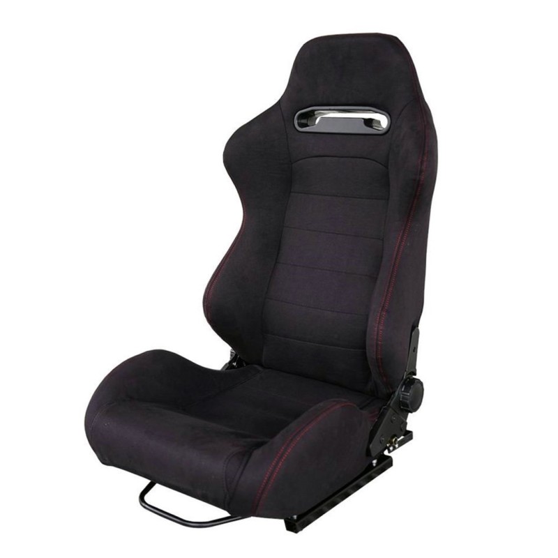 ΚΑΘΙΣΜΑ MIKY 54 X 88 cm ΜΕ ΑΝΑΚΛΙΣΗ/ΣΙΔΗΡΟΔΡΟΜΟΥΣ (ΜΑΥΡΟ ΒΕΛΟΥΡ ΜΕ ΚΟΚΚΙΝΕΣ ΡΑΦΕΣ)