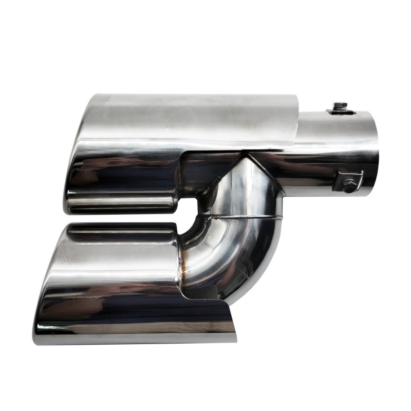 ΑΚΡΟ (ΜΠΟΥΚΑ) ΕΞΑΤΜΙΣΗΣ INOX ΔΙΠΛΗΣ ΑΠΟΛΗΞΗΣ Φ37-59 mm (ΜΗΚΟΣ 250/220mm/ΔΙΑΜΕΤΡΟΣ ΕΞΩΤΕΡΙΚΗ 90x2mm) SIMONI RACING  - 1 τεμ.