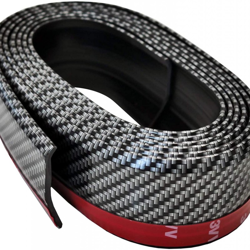 ΔΙΑΚΟΣΜΗΤΙΚΟ SPOILER ΠΡΟΦΥΛΑΚΤΗΡΑ LIP-SPLITTER 20+30+8mm 250cm ΛΑΣΤΙΧΕΝΙΟ CARBON