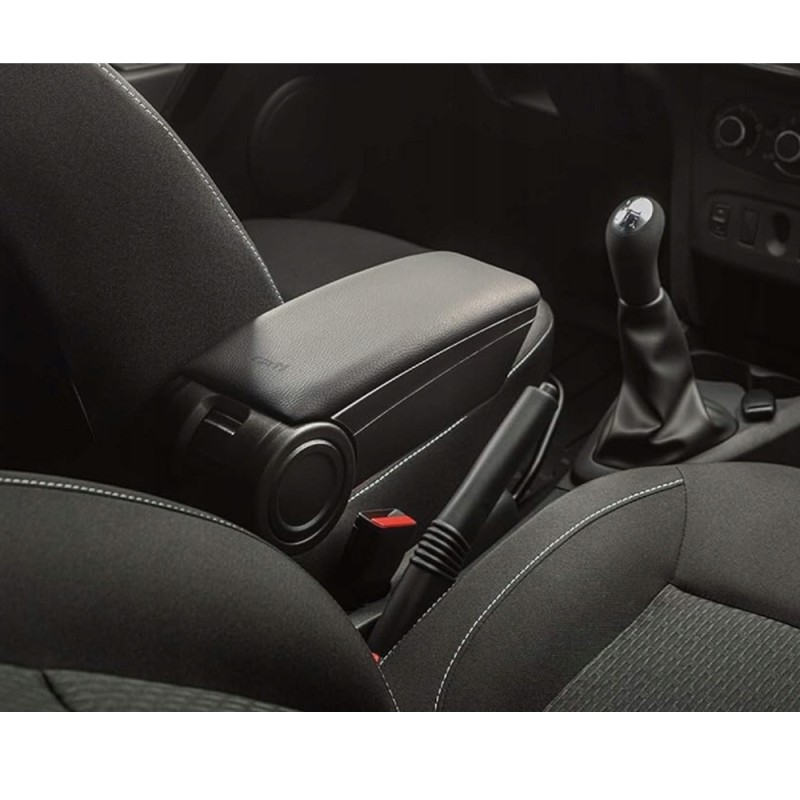 Ολοκληρωμένος Τεμπέλης Καθίσματος ARMSTER 3 PLUG & PLAY για Renault Express Van LHD 2021+ (με Εργοστασιακό Υποβραχιόνιο) από Πλαστικό και Vegan Δέρμα σε Μαύρο Χρώμα RATI - 1 τεμ.