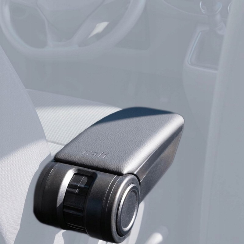 Ολοκληρωμένος Τεμπέλης Καθίσματος ARMSTER 3 PLUG & PLAY για Renault Express Van LHD 2021+ (με Εργοστασιακό Υποβραχιόνιο) από Πλαστικό και Vegan Δέρμα σε Μαύρο Χρώμα RATI - 1 τεμ.