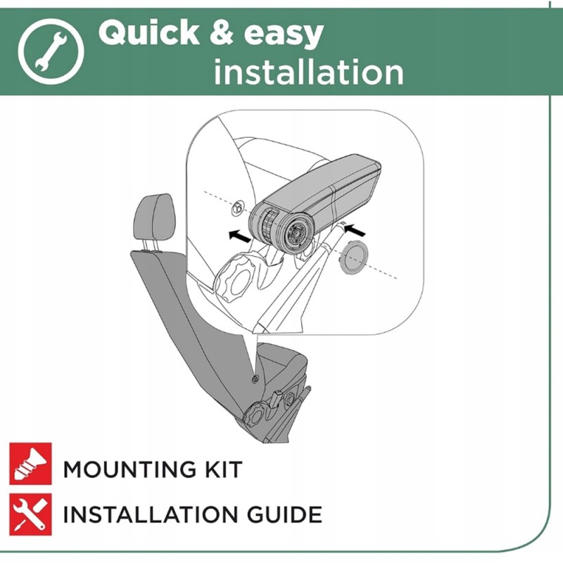 Ολοκληρωμένος Τεμπέλης Καθίσματος ARMSTER 3 PLUG & PLAY για Dacia Sandero LHD 2020+ (με Εργοστασιακό Υποβραχιόνιο) από Πλαστικό και Vegan Δέρμα σε Μαύρο Χρώμα RATI - 1 τεμ.