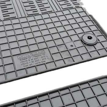 ΜΑΡΚΕ ΠΑΤΑΚΙΑ ΣΕ ΣΚΑΦΗ ΛΑΣΤΙΧΟ ΓΙΑ VOLVO V50 2007-2012 / S40 2007-2013 ΣΕ ΜΑΥΡΟ ΧΡΩΜΑ ΜΕ ΚΟΥΜΠΩΜΑΤΑ CIK - 4 ΤΕΜ.